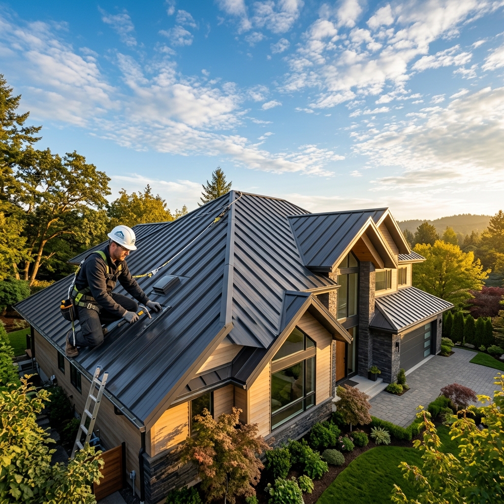 Professional roofing work by Expert Construction — premium roofing services